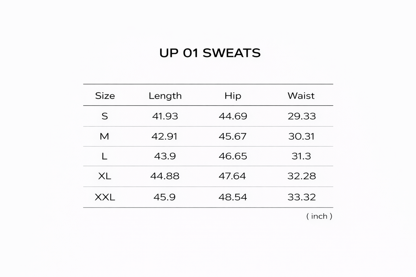 UP 01 SWEATS